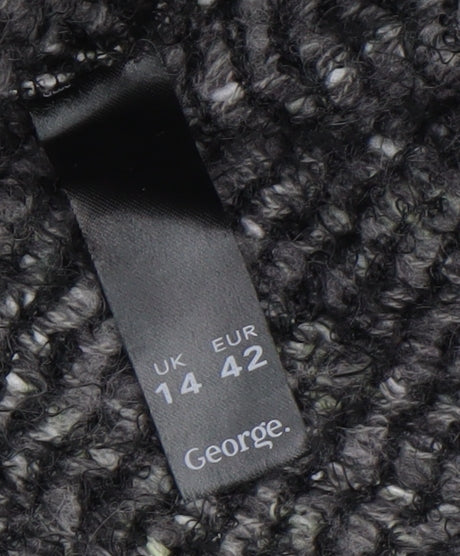 Womens UK Size 14 George Black Pullover Jumper