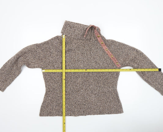 Womens UK Size L M&Co Brown Pullover Jumper