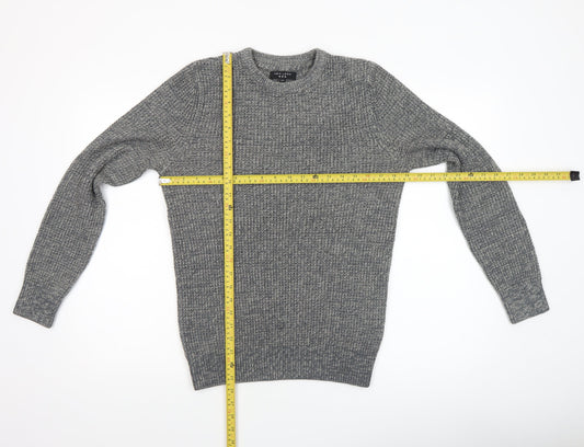 Mens UK Size XS New Look Grey Pullover Jumper