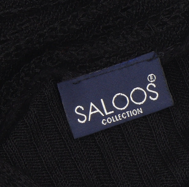 Womens UK Size S Saloos Black Cardigan Jumper