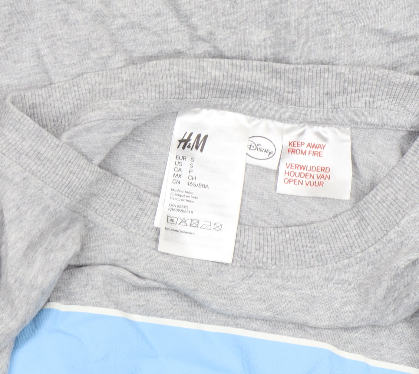 Womens UK Size S H&M Grey Jersey T-Shirt