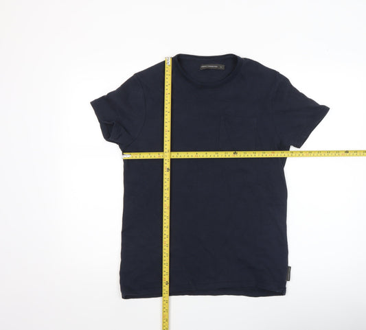 Mens UK Size S French Connection Blue T-Shirt
