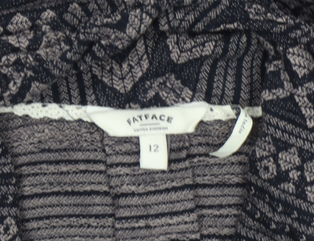 Womens UK Size 12 FatFace Blue Basic Jacket