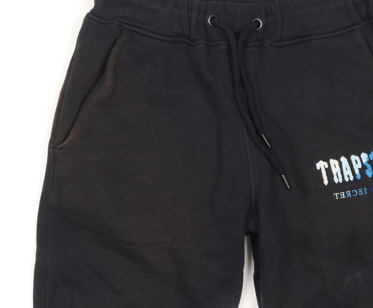 Mens UK Size XS Trapstar Regular Fit Jogger Black Trousers