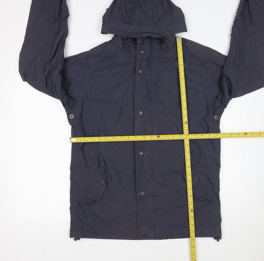 Womens UK Size S Fat Face Blue Parka Coat