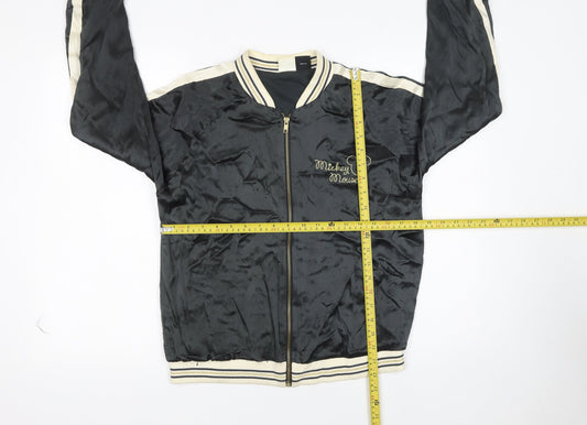 Girls UK Size 13-14 Years Zara Black Bomber Jacket
