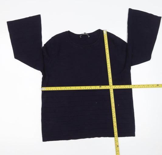 Womens UK Size 10 Laura Ashley Blue Pullover Jumper