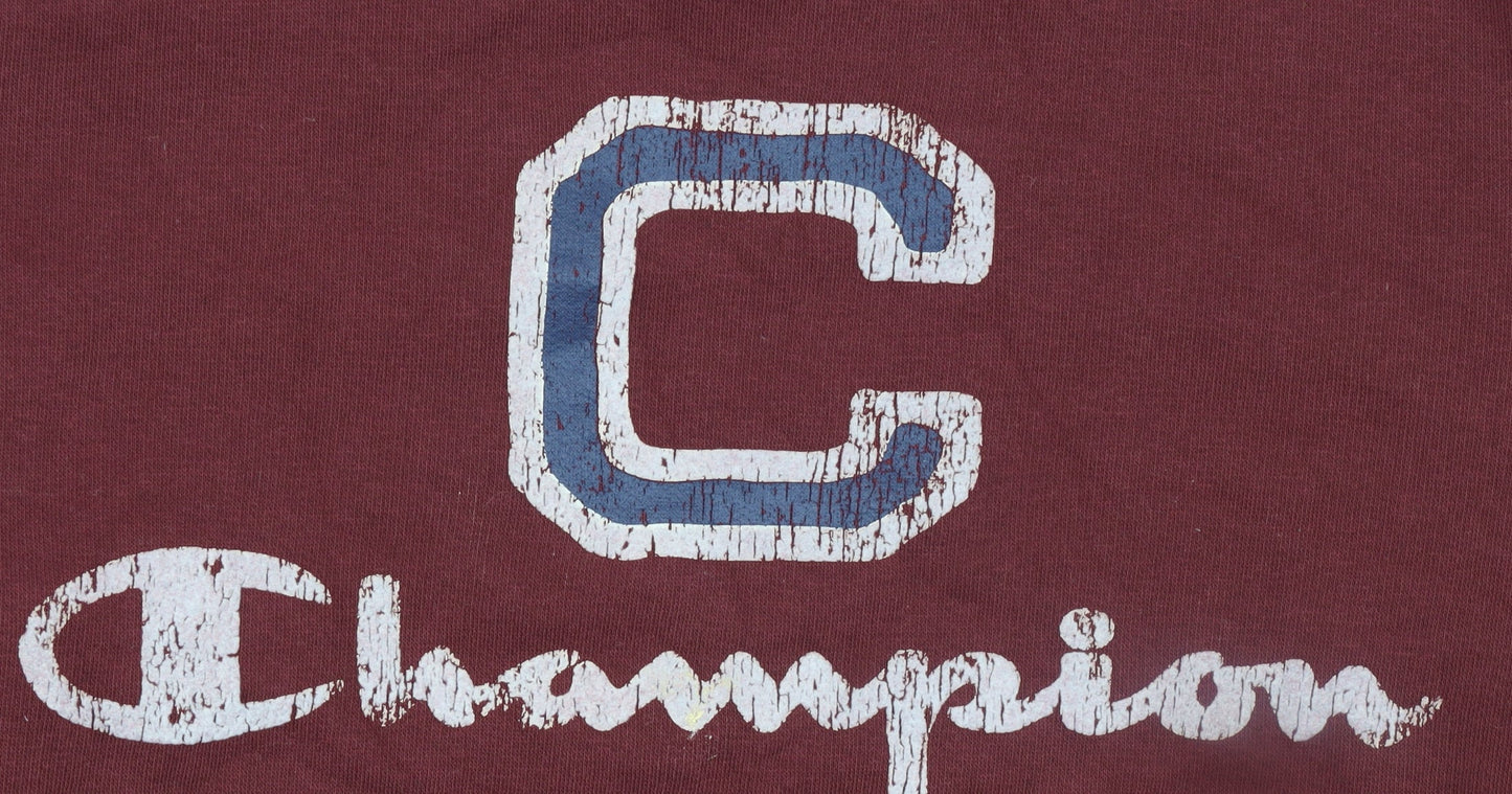 Womens UK Size M Champion Brown Pullover Sweatshirt
