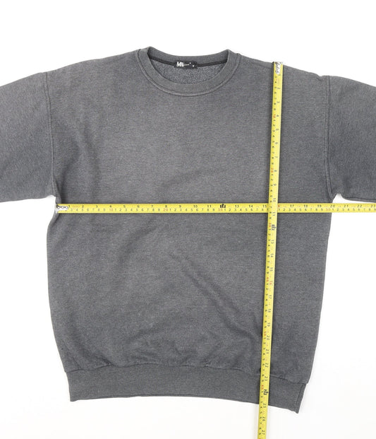 Mens UK Size M MV Fexion Grey Pullover Sweatshirt