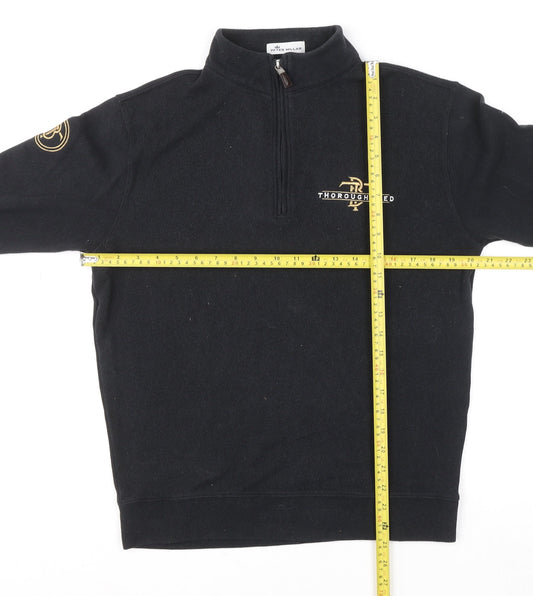 Mens UK Size S Peter Millar Black Pullover Sweatshirt