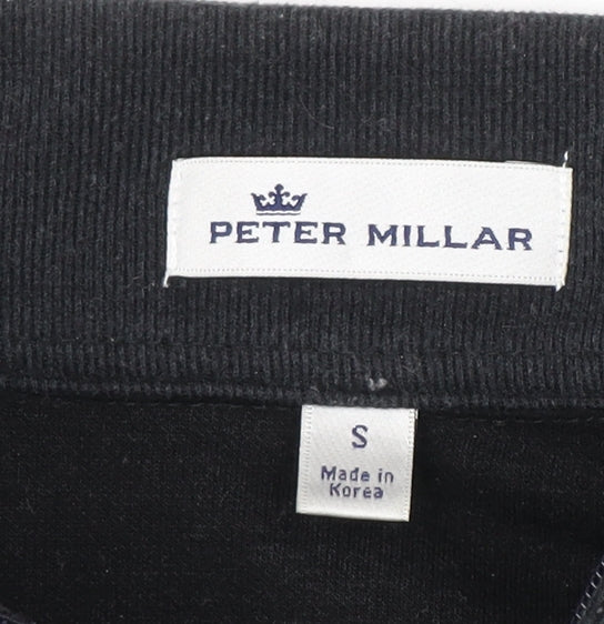 Mens UK Size S Peter Millar Black Pullover Sweatshirt