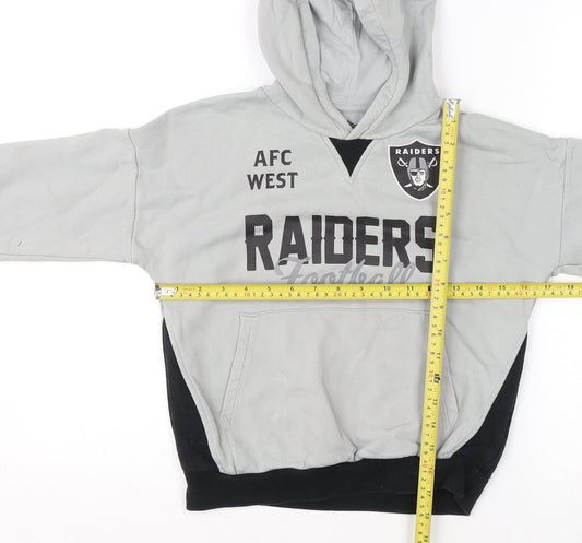 Boys UK Size 7-8 Years Marks and Spencer Grey Pullover Hoodie