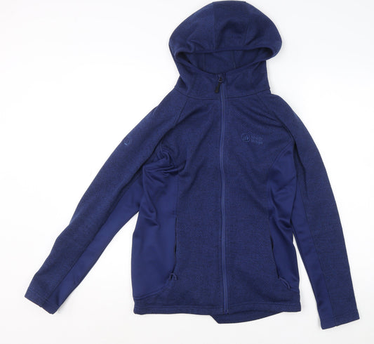 Womens UK Size 12 North Ridge Blue Hiking Walking Gym & Training Jacket