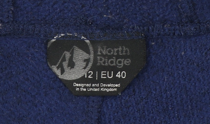 Womens UK Size 12 North Ridge Blue Hiking Walking Gym & Training Jacket