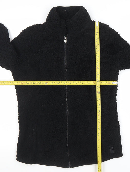 Womens UK Size M FILA Black Basic Jacket
