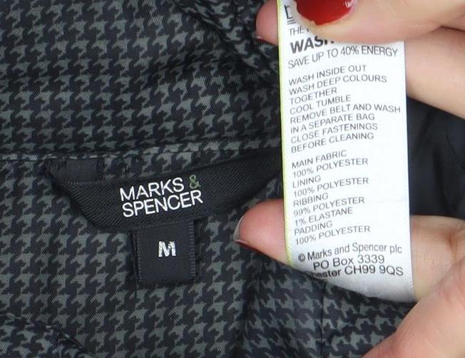 Womens UK Size M Marks and Spencer Grey Puffer Jacket