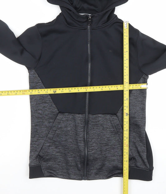 Boys UK Size 12-13 Years Under armour Black Full Zip Hoodie