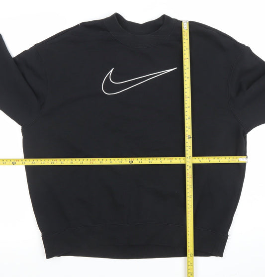 Womens UK Size S Nike Black Pullover Sweatshirt