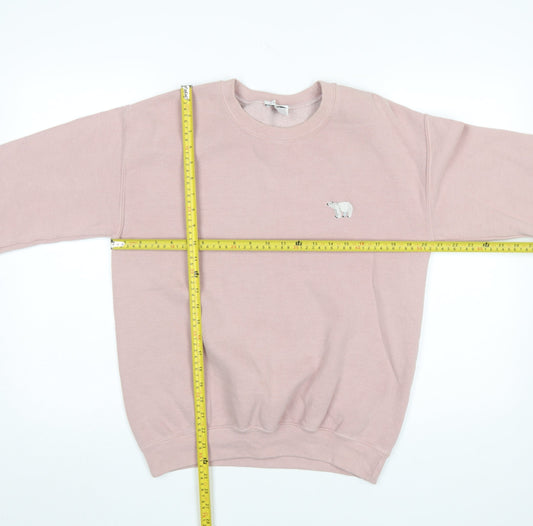 Womens UK Size S Topshop Pink Pullover Sweatshirt