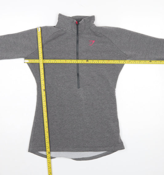 Womens UK Size M Gymshark Grey Pullover Sweatshirt