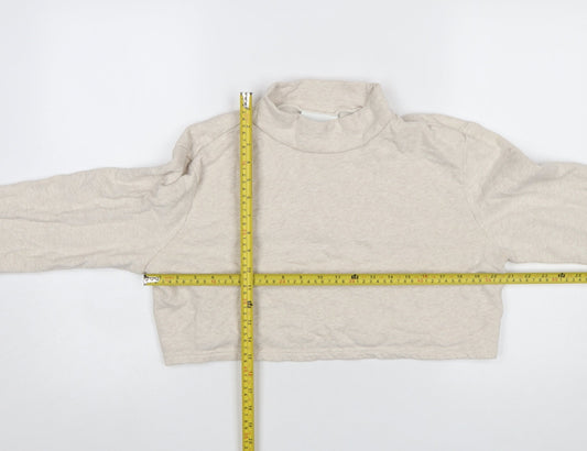 Womens UK Size 12 Monki Beige Pullover Sweatshirt
