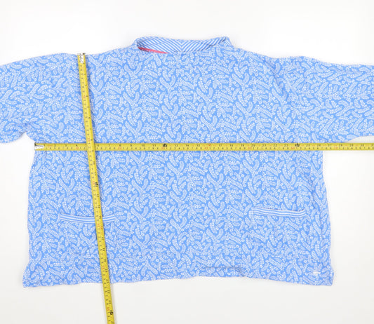 Womens UK Size XL Country Rose Blue Pullover Sweatshirt