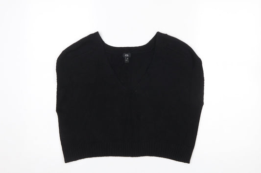 Womens UK Size 10 River Island Black Vest Jumper