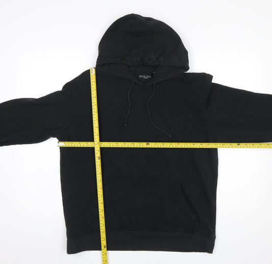 Mens UK Size L Brave Soul Black Pullover Hoodie