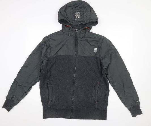 Mens UK Size M Crosshatch Grey Basic Jacket