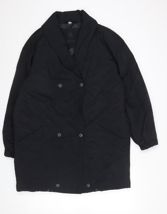 Womens UK Size 10 BHS Black Overcoat