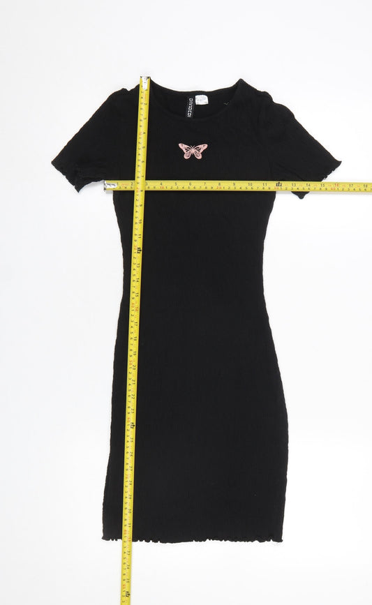 Womens UK Size XS H&M Bodycon Dress