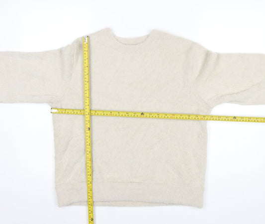 Womens UK Size S Marks and Spencer Beige Pullover Sweatshirt