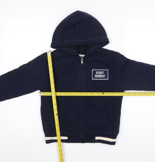 Boys UK Size 7 Years Zara Blue Full Zip Hoodie