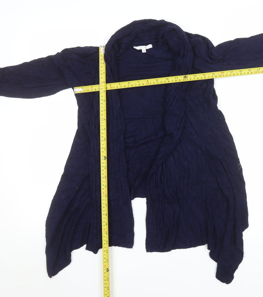 Womens UK Size M J & W Blue Cardigan Jumper