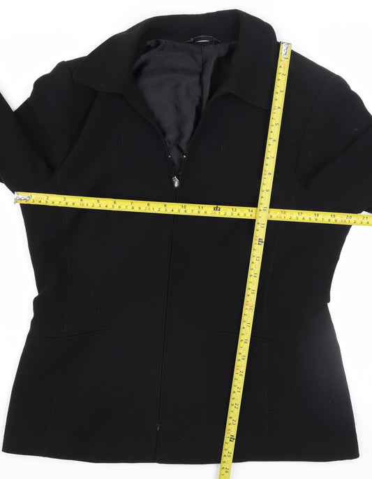 BHS Women’s Black Size 14 Regular Fit Lined Suit Jacket