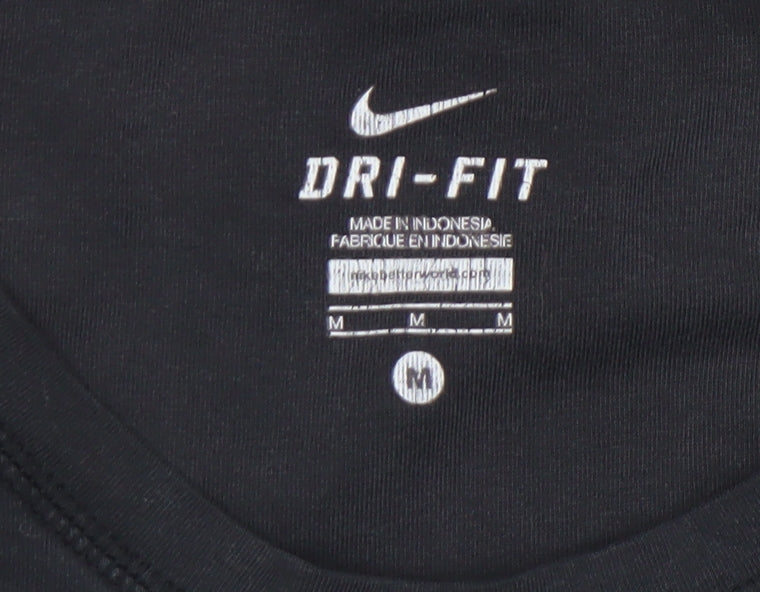 Womens UK Size M Nike Black Basic T-Shirt