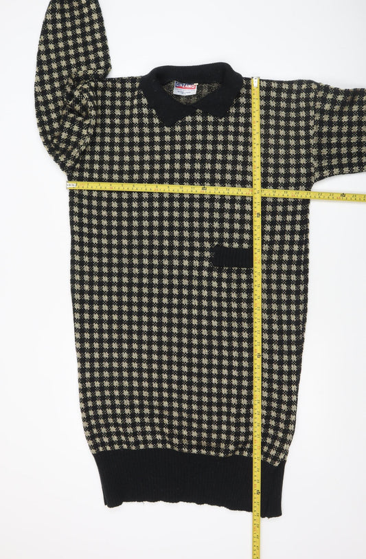 Womens UK Size 20 Cinzano Black Pullover Jumper