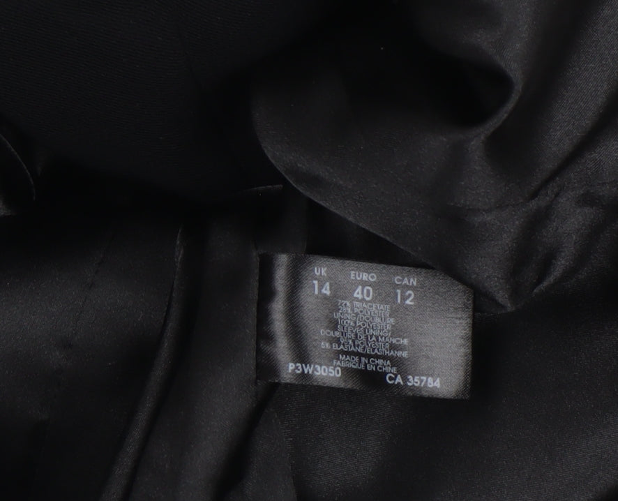 Womens UK Size 14 Planet Regular Black Blazer