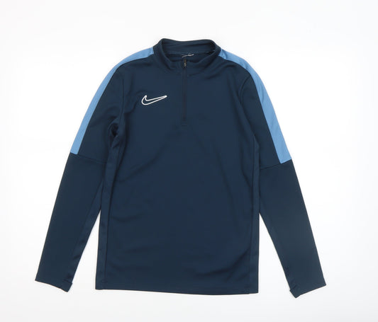 Womens UK Size M Nike Blue Running & JoggingGym & TrainingFootball T-Shirt