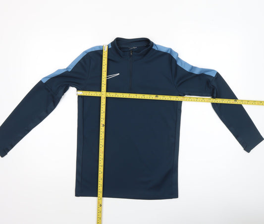Womens UK Size M Nike Blue Running & JoggingGym & TrainingFootball T-Shirt