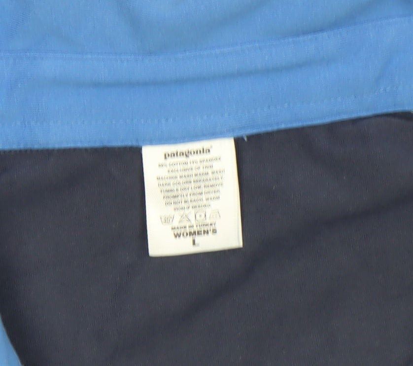 Womens UK Size L Patagonia Blue Classic Polo