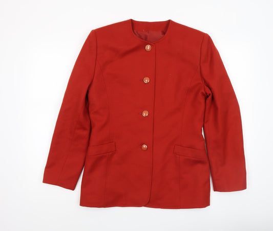 Womens UK Size 8 Viyella Regular Red Blazer