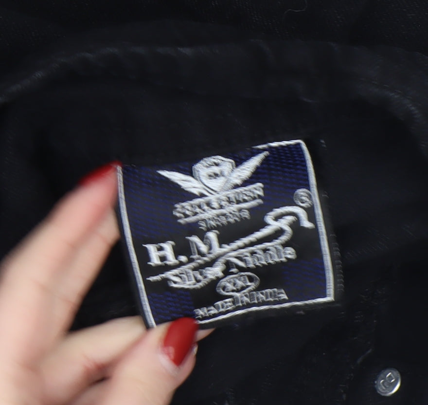 Girls UK Size 6-7 Years H.M Miss Annie Black Basic Jacket