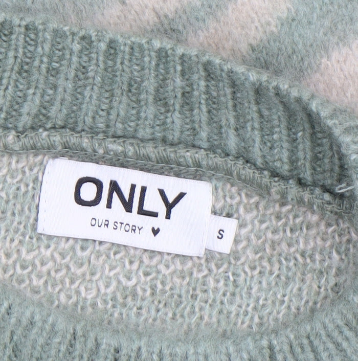 Womens UK Size S Only Green Pullover Jumper