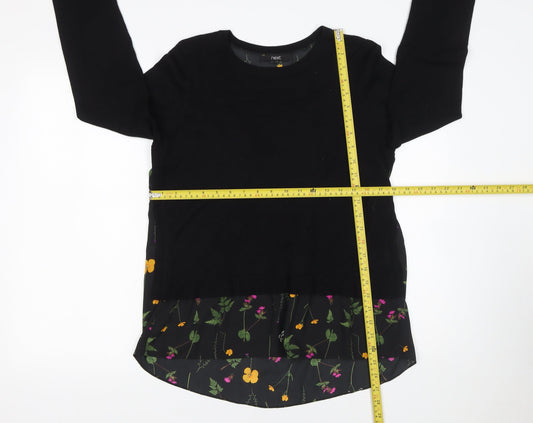 Womens UK Size 12 NEXT Black Pullover Jumper
