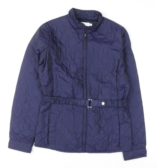 Girls UK Size 14 Years Geox Blue Quilted Coat