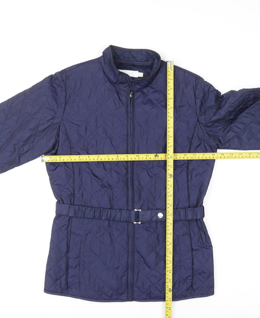 Girls UK Size 14 Years Geox Blue Quilted Coat