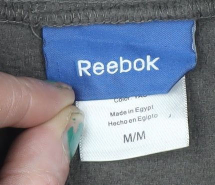 Mens UK Size M Reebok Brown Full Zip Sweatshirt