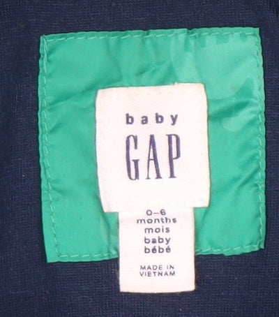 Additional view of Baby Gap Green Dinosaur Hooded Puffer Jacket 0-6 Months unisex winter coat