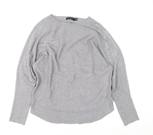 Womens UK Size 16 Blue Vanilla Grey Pullover Jumper